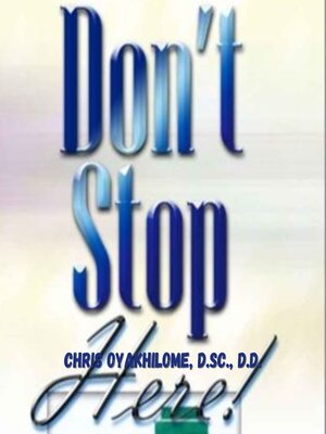 cover image of Don't Stop Here